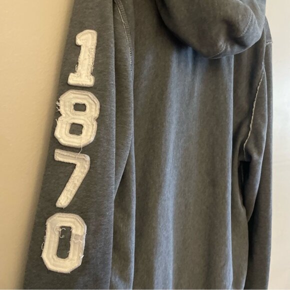 Vintage Y2K Campus Crew Gray Ohio State Heavy Zip-Up Hoodie - Picture 10 of 13